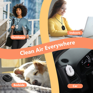 Meilleure vente Logo personnalisé mignon beignet Portable extérieur collier porter dispositif de filtre à <span class=keywords><strong>air</strong></span> Mini petit <span class=keywords><strong>purificateur</strong></span> <span class=keywords><strong>d</strong></span>'<span class=keywords><strong>air</strong></span> personnel - Product Image 4