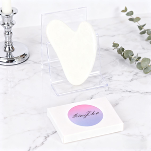 Vente en gros d'usine : Rouleau <span class=keywords><strong>de</strong></span> massage facial et ensembles d'outils Gua Sha en quartz rose naturel et <span class=keywords><strong>jade</strong></span> rose, personnalisables avec logo, pour le <span class=keywords><strong>visage</strong></span> - Product Image 3