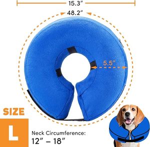Ameliyattan sonra şişme yumuşak köpek koni yaka Pet Donut yaka şişme kurtarma köpek konileri - Product Image 2