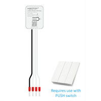 MiBoxer Mi Light PUSH2 2.4GHz RF Contrôleur sans fil RF pour gradation RGB CCT, télécommande de transmission sans fil