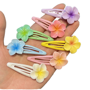 Colorato fiore d'uovo floreale BB fermagli per capelli dolce primavera per bambini nuove mollette per capelli multicolore forchette per capelli Non dannose - Product Image 1