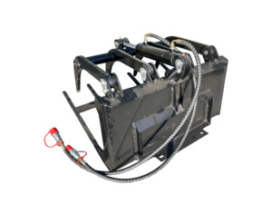 Hoogwaardige <span class=keywords><strong>mini</strong></span>-kniklader aanbouwdelen hydraulische voorlader houtgrijper boomstamgreep - Product Image 6