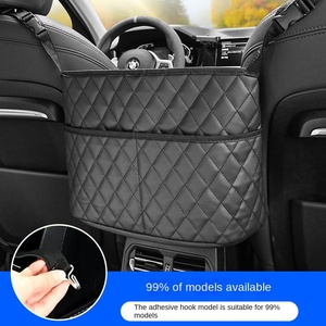 Langlebige JIAYI Anpassbare Auto-Aufbewahrungstasche Netztasche für Zwei Sitze PU-Leder 3-Fächer Neuer China-Chic Stil Maßanfertigung - Product Image 3