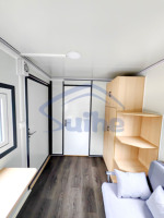 Maison de conteneur de bureau préfabriquée de 13 pieds Maison de conteneur de bureau pour petits espaces de travail