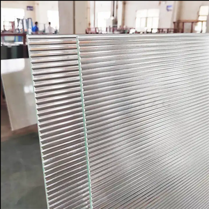 Ultra claro transparente bajo hierro 4mm-12mm decorativo templado acanalado caña Moru onda ranura vidrio/arte gráfico texturizado vidrio - Product Image 3