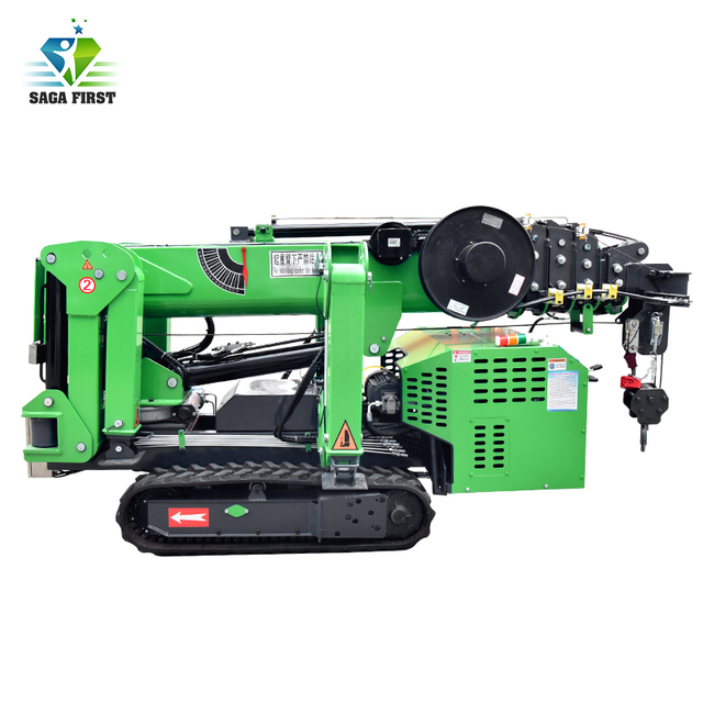 Crawler Crane AC Electric Telescopic JIB Man Bucket Torque Alarm Display Screen