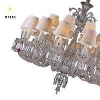 Lustre en cristal de luxe de style français, lampe suspendue décorative à LED, installation au plafond, maison, villa, maison, approvisionnement ODM
