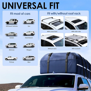 Bolsa de Viaje Impermeable para Techo de Coche, Portaequipajes para Coche, Bolsa de Carga para Techo Resistente a la Lluvia, Bolsas para Exteriores - Product Image 5