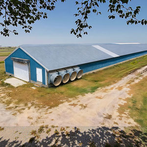Structure moderne en acier galvanisé pour poulailler, conception de ferme avicole avec système automatisé pour la prévention de la <span class=keywords><strong>grippe</strong></span> aviaire, faible mortalité - Product Image 1