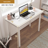 Petit bureau d'ordinateur de jeu blanc moderne en bois massif pour la maison, le bureau ou la chambre à coucher, fourniture d'usine en gros