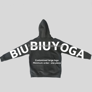 Wholesale 330GSM 100% Cotton <b>Men's</b> Winter Thick <b>Pullover</b> Hoodie Custom Chenille Embroidery Logo Hoody for <b>Men</b> - Product Image 3