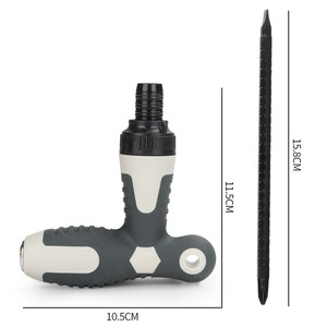 T Type Ratcheting Extendable <b>Screwdriver</b> Cross Phillips Bit Interchangeable Anti Slip Handle DIY Repair Tool - Product Image 5