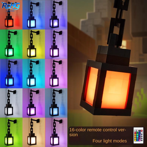 โคมไฟ LED เรืองแสงลายเกม <span class=keywords><strong>Minecraft</strong></span> ขายดี ไฟกลางคืนแบบสัมผัส ชาร์จซ้ำได้ ใช้เป็นไฟฉายในเกม ตกแต่งห้องนอนเด็ก สร้างบรรยากาศ - Product Image 2