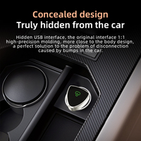 Mini adaptateur 2-en-1 Android Auto Carplay, nouveau design triangulaire, filaire et sans fil, Plug & Play, WiFi6, Bluetooth 5.4, garantie 1 an