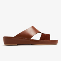 SHIKOL Gulf hommes pantoufles personnaliser la fabrication en cuir de veau italien daim fait à la main traditionnel doux arabe sandales pour hommes