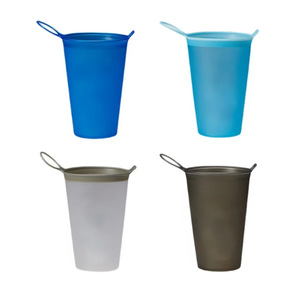 Bouteille d'eau d'extérieur 250 ml, réutilisable, pliable, en TPU souple, pour la course à pied, la randonnée et le fitness - Product Image 4