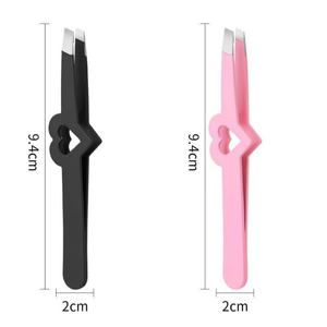 คลิปหนีบผมปลายแบนทำจากสเตนเลสสตีลใช้สำหรับซ่อมแซมคิ้วเครื่องมือความงาม - Product Image 1