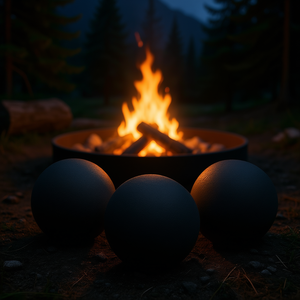 Bolas de Fuego de Cerámica de 5 Pulgadas, Rocas de Lava Reutilizables, Encendedores de Fuego Redondos para Acampar y Uso al Aire Libre - Product Image 2