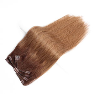 <span class=keywords><strong>Extensions</strong></span> de cheveux invisibles à clips en forme de pieuvre, 100 % cheveux européens, vente en gros - Product Image 6