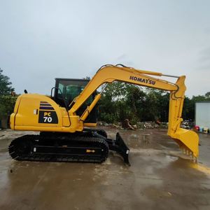 Excavadora de cadenas usada Komatsu PC70MR de segunda mano, excavadora Komatsu PC70 usada disponible con certificación CE y EPA, cucharón incluido, en venta. - Product Image 6