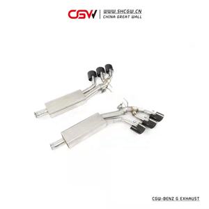 Tubo attivo del silenziatore dello scarico del suono di CGW per il Benz G500 2021 di Mercedes con il nero 6 punte di AMG - Product Image 3