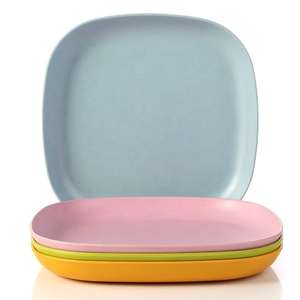 8,9 pulgadas RPET Pratos De Palha De <span class=keywords><strong>Trigo</strong></span> cuadrado paja De <span class=keywords><strong>trigo</strong></span> plato hondo placas De fibra - Product Image 3