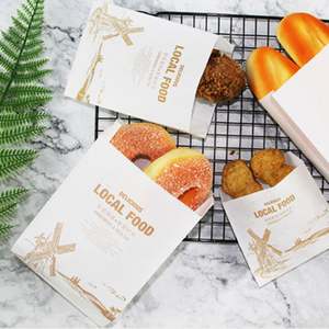 Customized Factory Flexography Recycled Materials Food White Greaseproof Paper <b>Bag</b> <b>Self</b> Adhesive <b>Seal</b> Xinpai Brand Logo for - Product Image 2