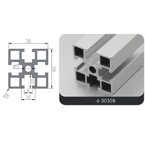 Cnc Factory 3030 Aluminio Perfile Frame Material 30x30 sigma profil T Slot Extrusion Aluminium Profile Used In Assembly Line