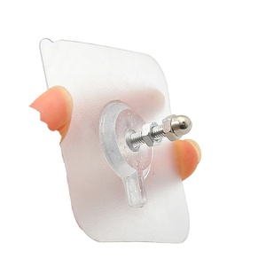 6/8/10 Pezzi Ganci a Vite Trasparenti per Parete, Ganci <span class=keywords><strong>Adesivi</strong></span> per Quadri, Appendiabiti da Parete e Porta, <span class=keywords><strong>Adesivi</strong></span> a Vite per Muro - Product Image 1