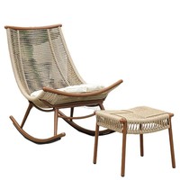 Fauteuil à bascule confortable et relaxant pour la maison, le balcon, le salon, l'extérieur, la cour, nouveau style chinois, pour observer la lune