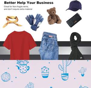 Bolsas de Envío Impermeables Biodegradables de Poli para Ropa, Bolsas de Correo Autosellables con Diseño de Cactus - Rosa para Pequeñas Empresas - Product Image 4