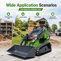 Chargeuse compacte sur chenilles EPA Euro V FULCORE avec godet de 0,15 m³ et puissance hydraulique pour travaux agricoles et de construction