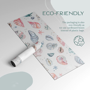 Tapis de yoga pliable en suède et caoutchouc avec design artistique exclusif personnalisé, sac de transport inclus, antidérapant, adhérence écologique pour la maison, la salle de sport et les exercices de gymnastique - Product Image 5
