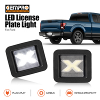 Lampu Plat Nomor Belakang LED Model X untuk Ford F-150 Raptor 2015-2024 FL3Z13550A Pasang Langsung 2 Buah Satu Set