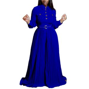 Combinaison plissée unie à manches longues pour femme – Prix de gros – Tendance mode - Product Image 1