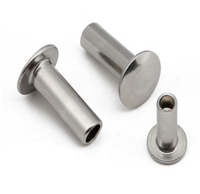 Rivet pour casque personnalisé, accessoires pour casque, rivet à tête plate semi-creux, rivet à tête plate 3/8 semi-creux semi-tubulaire