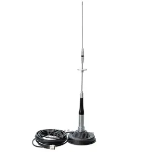 SG7000 설정 144/430MHz 고 이득 모바일 안테나 PL259 5M UHF 남성 자동차 모바일 안테나 동축 케이블 12CM 큰 마그네틱 마운트 베이스