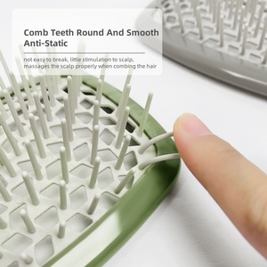 Wholesales Custom Portable Fashion Air Cushion Scalp Comb Big Board <strong>Hair</strong> <strong>Brush</strong> Square <strong>Detangler</strong> for Home Use Cleaning <strong>Brush</strong> - Product Image 2