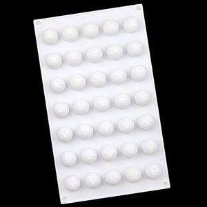 Moule en silicone sans BPA pour chocolat, bonbons, glace, garniture de gâteau, petit chocolat en forme de boule, logo personnalisé, motif treillis, fait main, OEM/ODM - Product Image 3