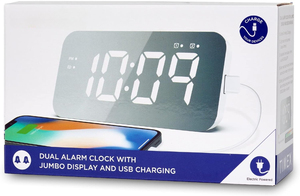 Đồng hồ báo thức <span class=keywords><strong>Timex</strong></span> với bộ sạc USB (5W) và màn hình lớn, đồng hồ báo thức kỹ thuật số - Product Image 6