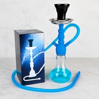 Ensemble de chicha moderne de luxe en acrylique laqué avec logo personnalisable - Chicha OEM en gros, chicha de voyage en plastique