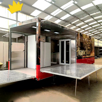 Petite Camionnette Aménagée Mobile, Cuisine Ambulante, Remorque de Restauration, Food Truck Compact, en Fibre de Verre et Aluminium Isolé, pour Snacks