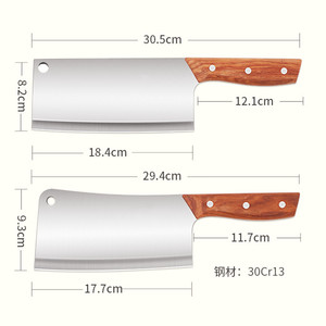 Cuchillo de cocina doméstico, cuchillo de carnicero de acero inoxidable, cuchillo de chef, cuchillo para picar, juego de cuchillos y hachas para tabla de cortar - Product Image 4