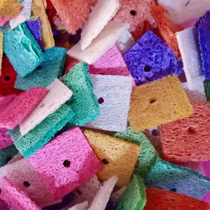 Loofah Evcil Hayvan Oyuncakları Hamsterler için Kare Bisküviler Şinşiller Kemirgenler Doğal Diş Taşlama Temizleme Sindirim Yardımı Evcil Hayvan Çiğneme Malzemeleri - Product Image 6