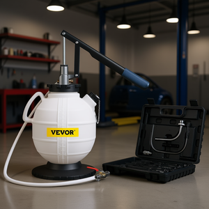 Kit de remplissage d'huile de transmission Vevor 7,5L avec outil manuel de pression de liquide ATF, 15 adaptateurs et mallette rigide pour l'entretien des véhicules - Product Image 2