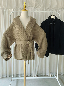 <span class=keywords><strong>Cardigan</strong></span> moda inverno maglione con cintura francese elegante giacca girocollo <span class=keywords><strong>Midi</strong></span> <span class=keywords><strong>cardigan</strong></span> lunghi lavorati a maglia da donna - Product Image 6