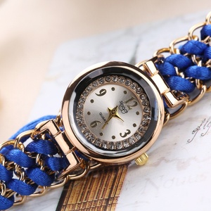 Montre créative pour femmes, bracelet en corde extensible tressée, vente en gros, livraison directe - Product Image 5