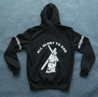 Manga larga Diseño personalizado Alta calidad 330GSM Impresión de pantalla de gran tamaño Logo Fleece Hoodie Colorful Men's Wear Hoodies