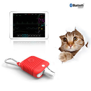 Dispositifs portatifs de surveillance de la santé des petits animaux température de l'oreille infrarouge vétérinaire <span class=keywords><strong>lecteur</strong></span> d'ECG d'oxygène sanguin - Product Image 2