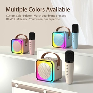 Xách tay mini Loa LED ánh sáng P8 5.3 Hifi Hệ thống loa với kép không dây Microphone trẻ em Đồ chơi trẻ em Quà tặng - Product Image 3